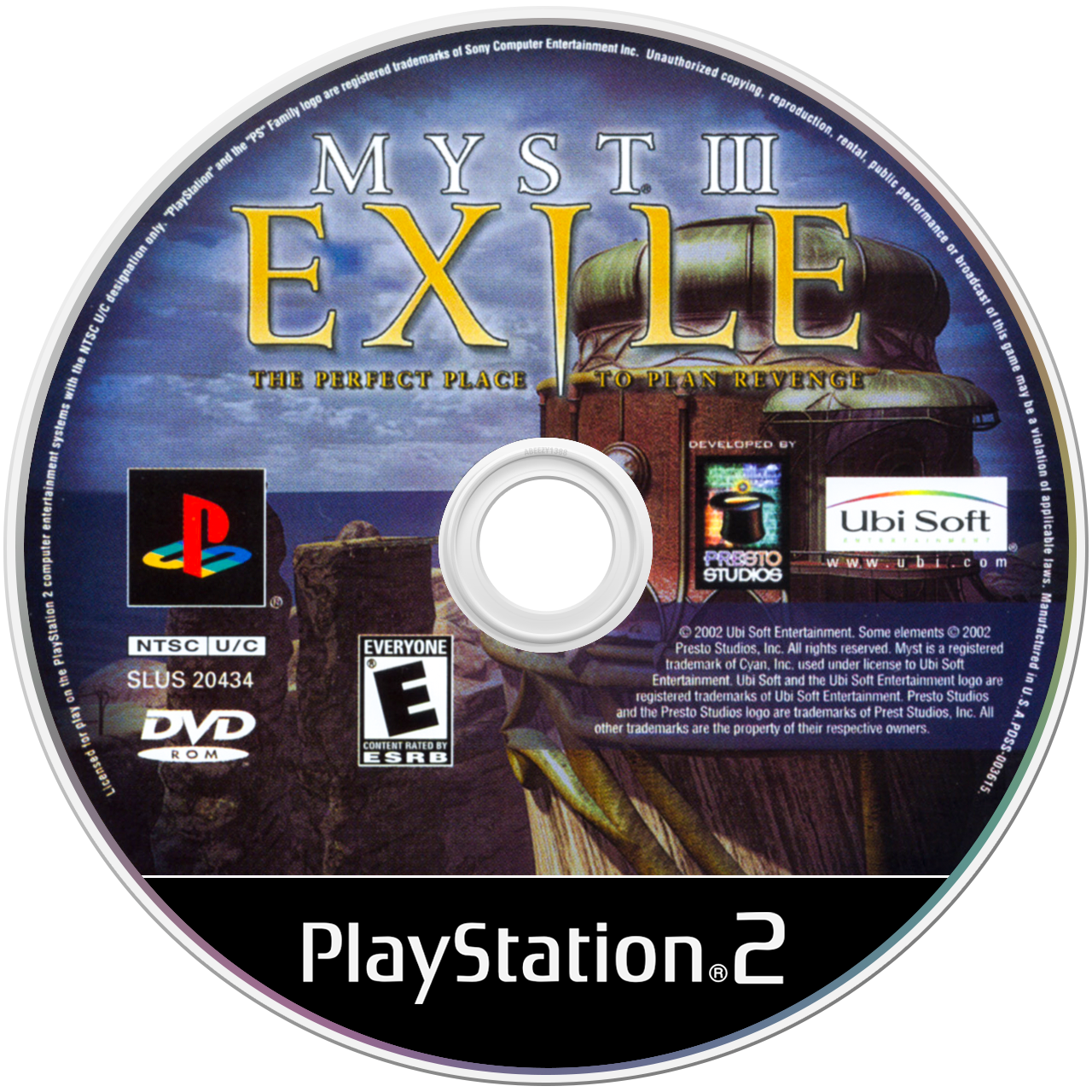 Myst 3 Exile media 4 for Playstation 2